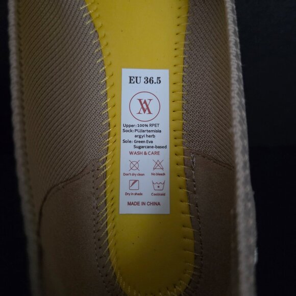 VIVAIA Shoes Women Size US6 Beige Pointed Toe Knit Ballet Flats - Picture 8 of 8